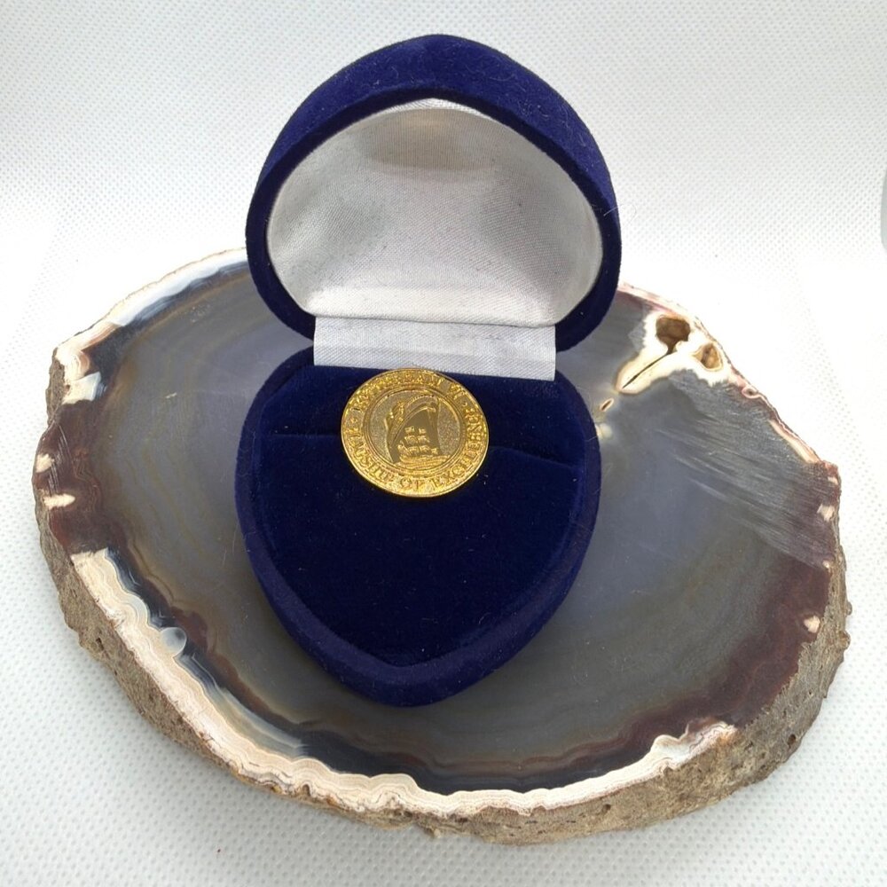 VTG Inaugural Cruise Rotterdam VI Ship Of Excellence Souvenir Lapel Pin Box NOS - Picture 4 of 12